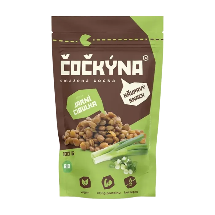 Čočkýna Smažená čočka s jarní cibulkou 100g Bio